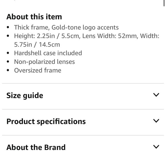 Gucci Oversized Women’s Sunglasses - Picture 8 of 8